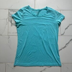 Lilly Pulitzer light blue stretch tshirt Pima cotton large